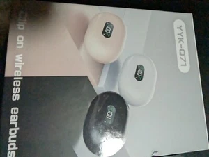 BLACK Nuplea YYK-Q71 Bluetooth Clip On Wireless Earbuds - Zdjęcie 1 z 4