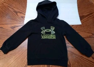 Under Armour Hoodie Pullover Toddler Boys Size 4 Logo Pocket GUC - Picture 1 of 10