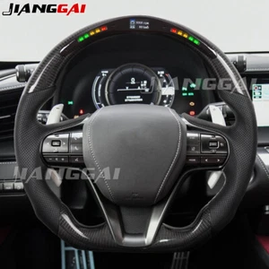Volante térmico LED de cuero perforado de fibra de carbono apto para 18+ Lexus LC500 - Imagen 1 de 11