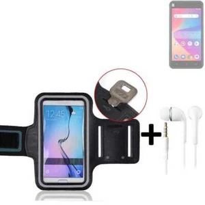 Do BLU Studio X10 2022 neoprenowa bransoletka + słuchawki sportowe jogging etui do biegania - Zdjęcie 1 z 3