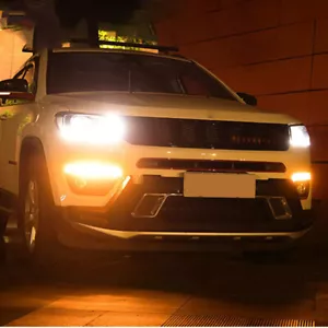 2Pcs Amber 30SMD LED DRL Daytime Running Lights Bulbs For 2017-2019 Jeep Compass - Picture 1 of 7