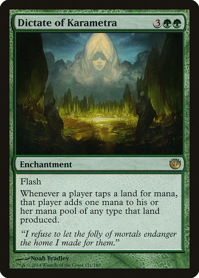 MTG Dictate of Karametra  - Journey into Nyx #121 - Image 1 of 1