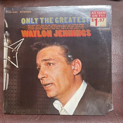 NEW Sealed Waylon Jennings Only The Greatest 1968 - Image 1 of 4