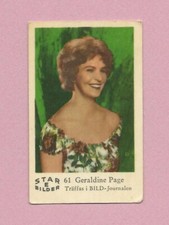 1963 Dutch Gum Card Star Bilder E #61 Geraldine Page