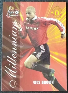 186 Wes Brown Manchester United Trading Card Futera Fans Selection 2000 - Bild 1 von 2