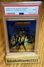 1996 Topps Finest Star Wars Characters #1 PSA 9 G20