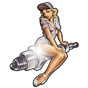  Pin Up 30 cm Aufkleber Sticker OEM Rockabilly Auto Retro US-Car Youngtimer V8  - Bild 1 von 1