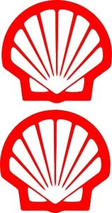 Shell Logos 2 x 150 x 140 Quality Avery Material - Picture 1 of 1