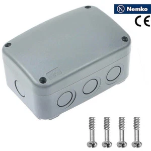 Weatherproof Junction Box Outdoor IP66 Electrical Cable Enclosure Waterproof 1pk - Picture 1 of 12