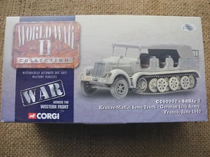 CORGI WWII KRAUSS-MAFFEI SEMI TRACK GERMAN 12TH ARMY #CC60002 LTD.ED.3767/6,50 - Picture 1 of 10
