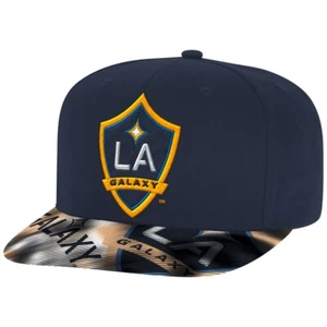 LA Galaxy MLS Adidas Unisex Navy Blue Flat Brim Snapback - Bild 1 von 1
