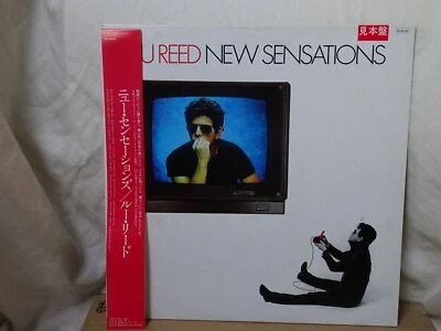 Lou Reed:   New Sensations  1984  Japanese PROMO LP + Obi + Lyric sheet + insert - Image 1 of 4