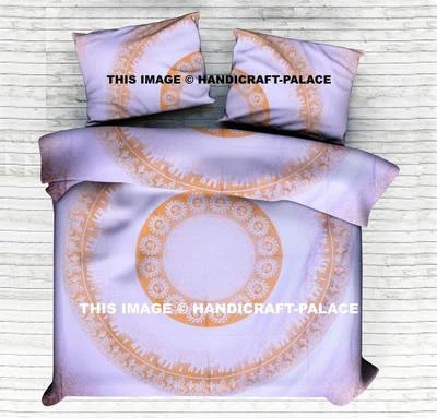 Indian Mandala Cotton Quilt Case Comforter Set Duvet Cover Bedding Blanket Throw - Image 1 of 2