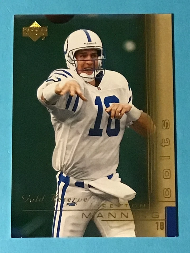 PEYTON MANNING HOF 2000 UPPER DECK GOLD RESERVE CARD 63 Near Mint - Image 1 of 1