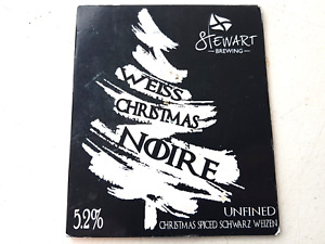 STEWART BRAUEN - Weiss Weihnachten schwarz... Bier/Verkauf, Pumpclip, Abzeichen - schottisch