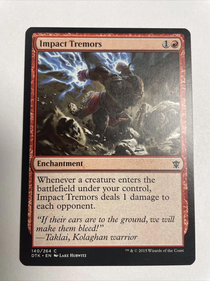 Impact Tremors #140 | DTK Dragons of Tarkir | MTG | Same Day Ship! - Image 1 of 1