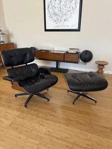 Vintage 2nd Gen Herman Miller Lounge Chair & Ottoman Rosewood Duck Down Feather - Picture 1 of 20