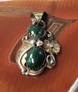 Colgante de malaquita de ley/GF - Imagen 1 de 6