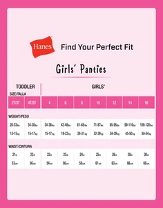 Hanes Girls Panties 4-Pack Comfort Underwear Period Moderate Protection Discreet - Picture 1 of 9