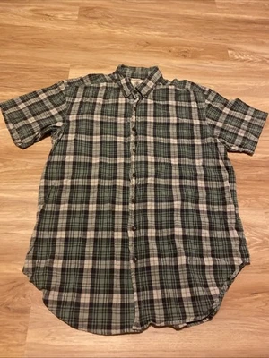 Northwest territory Line/cotton Shirt Check Gray/Black/olive Sz L - Image 1 of 4
