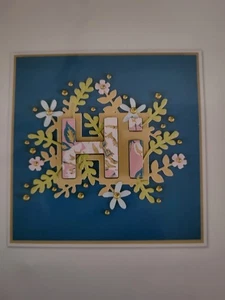SPELLBINDERS Floral Hi Dies S4-384 Frame Emboss Stencil Flower Leaves 3.5 in x 3 - Afbeelding 1 van 3