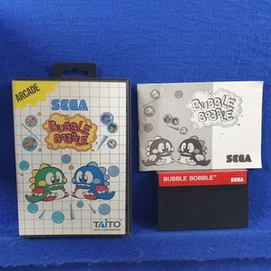 Master System BUBBLE BOBBLE Boxed & Complete Sega PAL Version REGION FREE - Picture 1 of 5