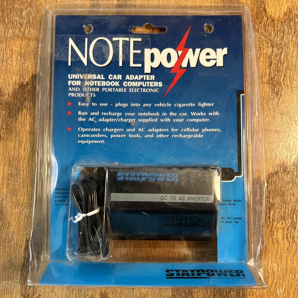 Statpower DC to AC Inverter Model PW-50 Car NotePower Output 115 VAC 0.5A 50W - Image 1 of 4