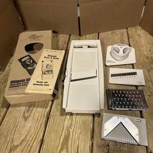 Pampered Chef Ultimate Mandoline Slices & Grates 4 Blade Set 1085 Food Prep - Picture 1 of 6