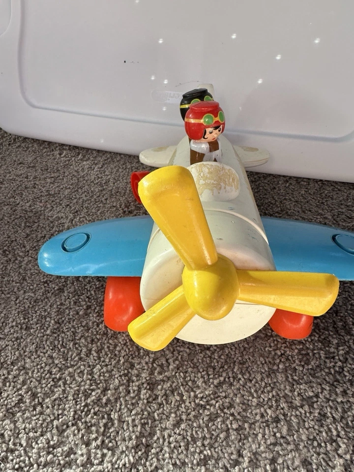 Avião acrobático CBS Toys feito nos EUA 1979 Bronx NY 15”X 13” - Imagem 1 de 4