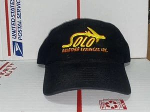Vtg SOLO aviation Services Inc. Brand Company Business Baseball Cap Hat Vintage - Picture 1 of 5