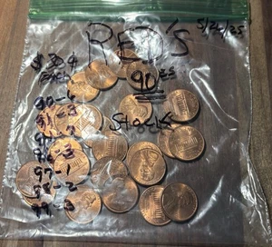 1990es-90-91-94-96-97-98-99- D- 25 Coins Full RD In One-bag - Picture 1 of 2