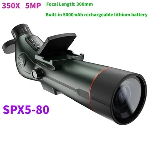 SPX5-80 5MP 4K 300mm 350X Astronomical Telescope IP54 w/Dual Screens In Battery - Picture 1 of 14