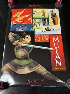 Vintage 1998 Disney Movie Poster - Mulan - June Release - DS One Sheet - Picture 1 of 6