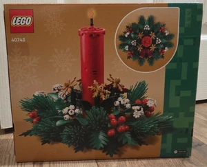 Lego 40743 Seasonal Christmas Candle Table Decoration Holly Decor NEW IN BOX - Picture 1 of 1