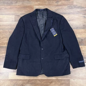 Blazer Stafford Para Hombres 46S Azul Marino Cabello Camel Abrigo Deportivo Traje Chaqueta NUEVO - Imagen 1 de 15
