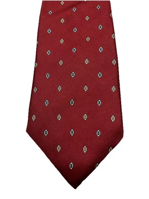 Christian Dior Men’s Tie, 100% Italian Silk, Made In USA, Red With Diamond - Image 1 of 4