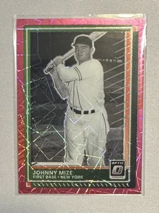 2025 Johnny Mize Pink Velocity Donruss Optic Baseball[67/79][#72][New York] - Picture 1 of 2