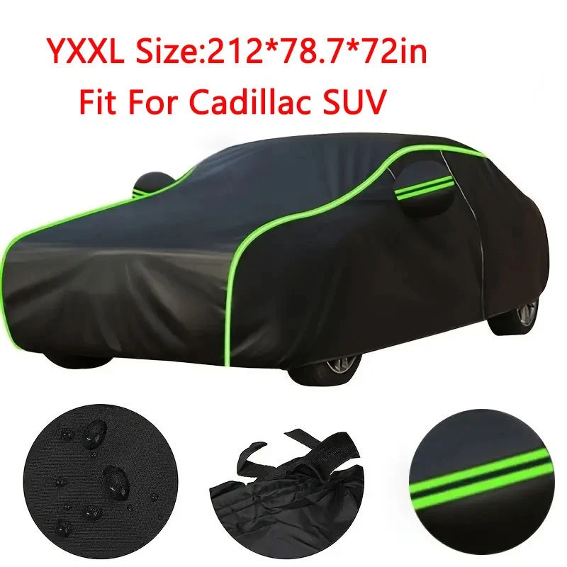 Cubierta Completa de Coche Impermeable Lluvia Impermeable Protección Anti-UV para Cadillac SUV BK Foto 1 de 4