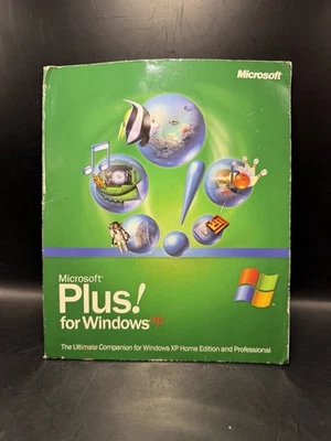 Microsoft Plus! Juego de caja completo para Windows XP (2001) con CD y manual Foto 1 de 3