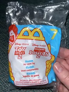 1999 McDonalds Toy Story 2 Hamm Squeeze Toy 7 - Disney Pixar - SEALED - Picture 1 of 2