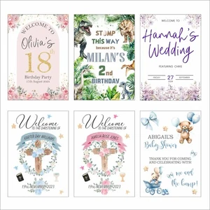 Custom Designed A2 Sign Board - Birthday, Christening or Wedding Sign - Picture 1 of 1