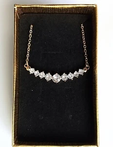 Cubic Zirconia Necklace, 18k Gold Plated - Picture 1 of 1