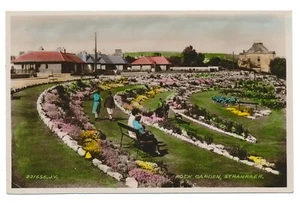 Garden Of Friendship Rock Gardens Stranraer Wigtown West Galloway Scotland RPPC - Imagen 1 de 2