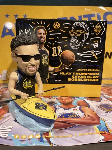 Golden State Warriors Klay Thompson Kayak Bobblehead 1/20/2022 SGA Bobble GSW GS Cover