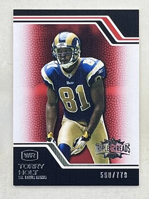 Torry Holt 2008 Topps Triple Threads /779 #64 Sports NFL St. Louis Rams WR Card - Image 1 of 2