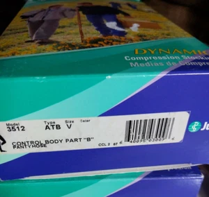 Medias de compresión Juzo 30-40 mmHg Dynamic Panty ATB punta abierta talla V 3512 - Imagen 1 de 7