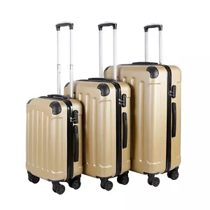 VOSSBACH Reisekoffer Set Champagner | Kofferset mit Rollen | Trolley 3 teilig - Bild 1 von 8