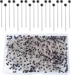 Sewing Pins, 500 Pcs Straight Pins Ball Glass Head Pins with 1.5 Inch,Quilting S - Picture 1 of 2