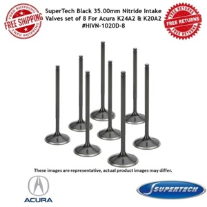 SuperTech HIVN-1020 Black 35mm Nitride Intake Valves set of 8 For K24A2 & K20A2 - Bild 1 von 6