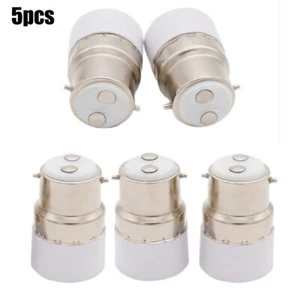 5xBayonet BC B22 To Small Screw SES E14 Light-Bulb Adaptor Lamp Converter-Plug - Picture 1 of 8
